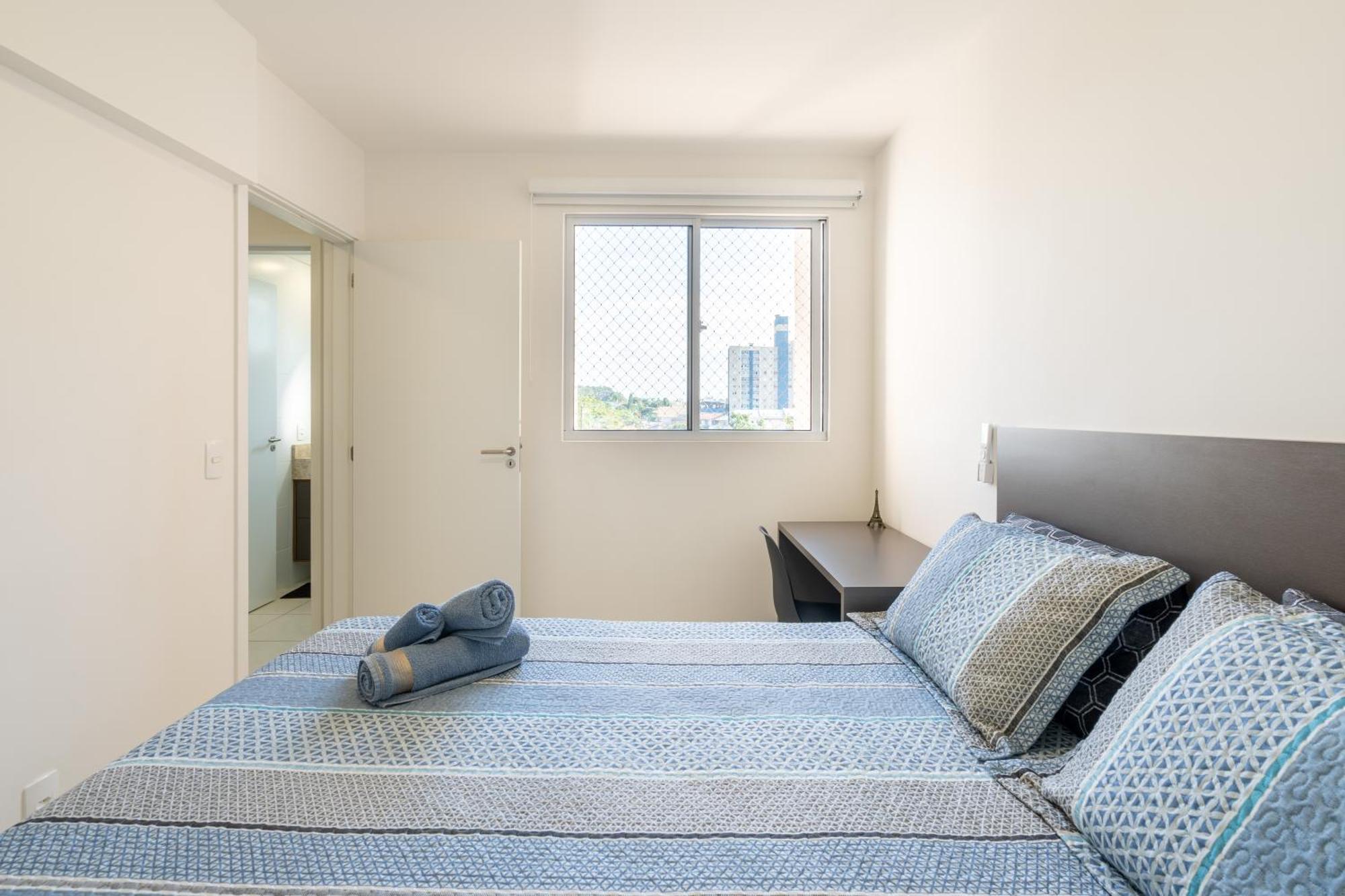 Apartamentos Completos A 15Min Beto Carreiro Com Wi-Fi Churrasqueira Em Condominio Com Piscina Portaria 24H Ideal Para Familia Piçarras Quarto foto